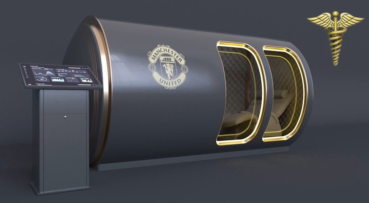Manchester United K-Suite recovery pod interior